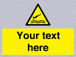 Custom Warning diving area